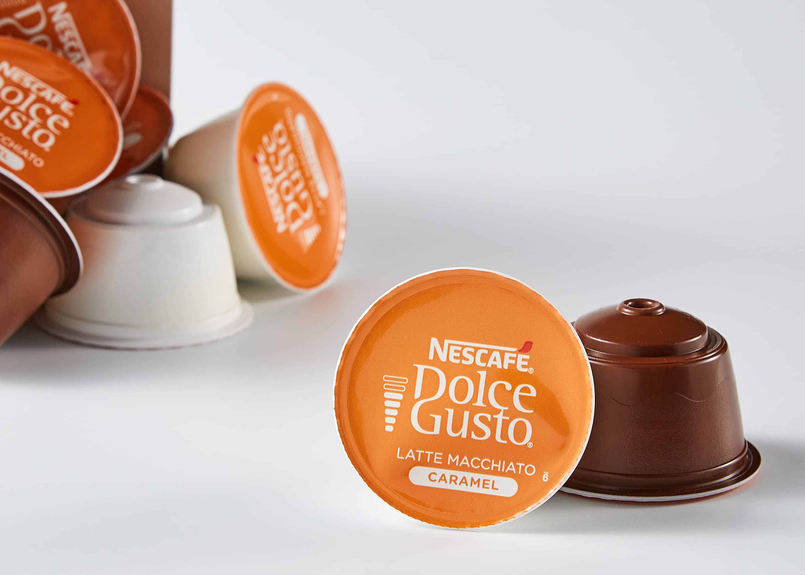 کپسول قهوه دولچه گوستو لاته ماکیاتو کارامل 16 عددی Dolce Gusto Latte Macchiato caramel
