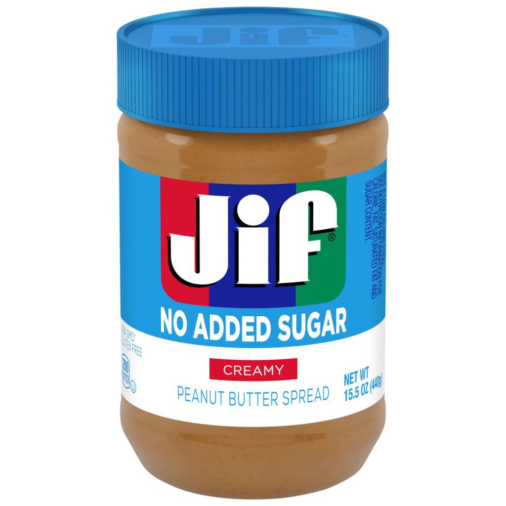 کره بادام زمینی جیف بدون شکر - Jiff Creamy No Added Sugar
