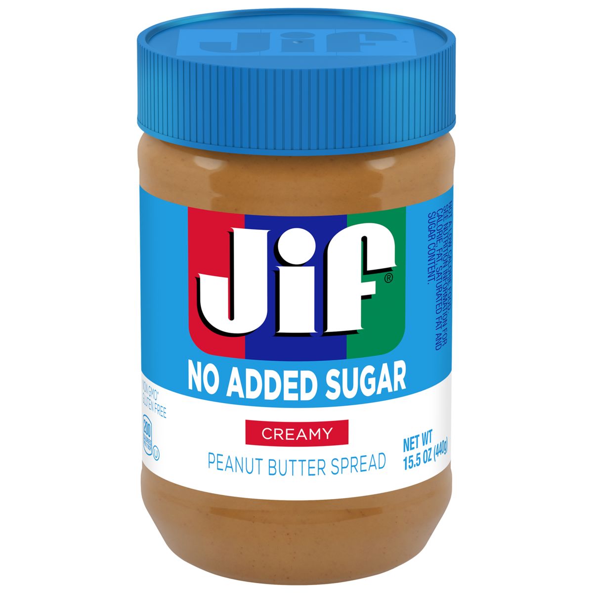 کره بادام زمینی جیف بدون شکر - Jiff Creamy No Added Sugar