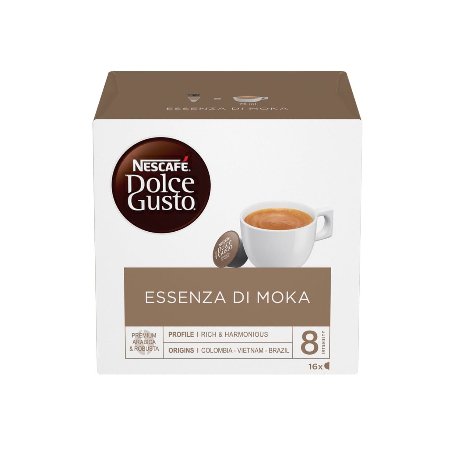 کپسول قهوه دولچه گوستو اسنزا دی موکا 16عددی Dolce Gusto Essenza Di Moka