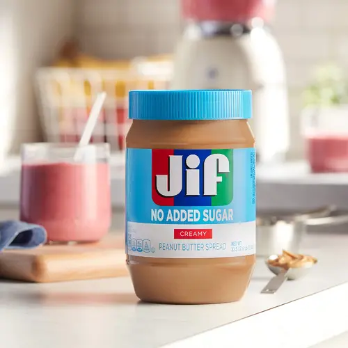 کره بادام زمینی جیف بدون شکر - Jiff Creamy No Added Sugar