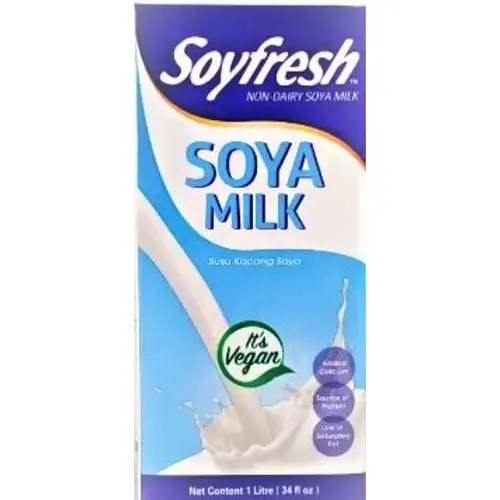 شیر سویا ساده (وگان) 1 لیتری سوی فرش - Soyfresh