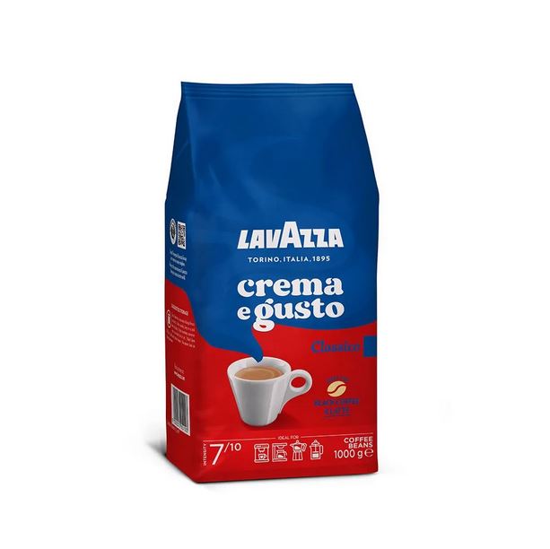 دانه قهوه لاوازا کرما گوستو کلاسیکو یک کیلویی Crema e Gusto Classico Lavazza 1kg