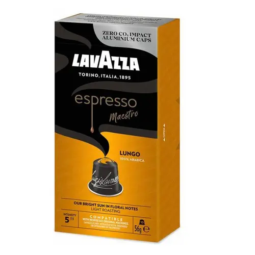 کپسول قهوه لاوازا مدل اسپرسو ماسترو لانگو ۱۰ عددی | LavAzza Espresso Maestro Lungo