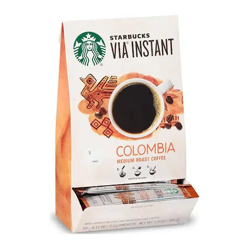 قهوه فوری استارباکس کلمبیا ساشه ای 50 عددی Starbucks Colombia