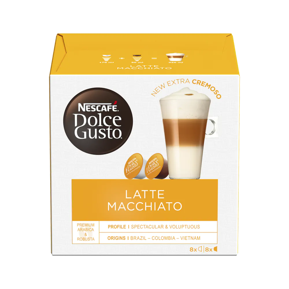 کپسول قهوه دولچه گوستو لاته ماکیاتو 16 عددی Dolce Gusto Latte Macchiato