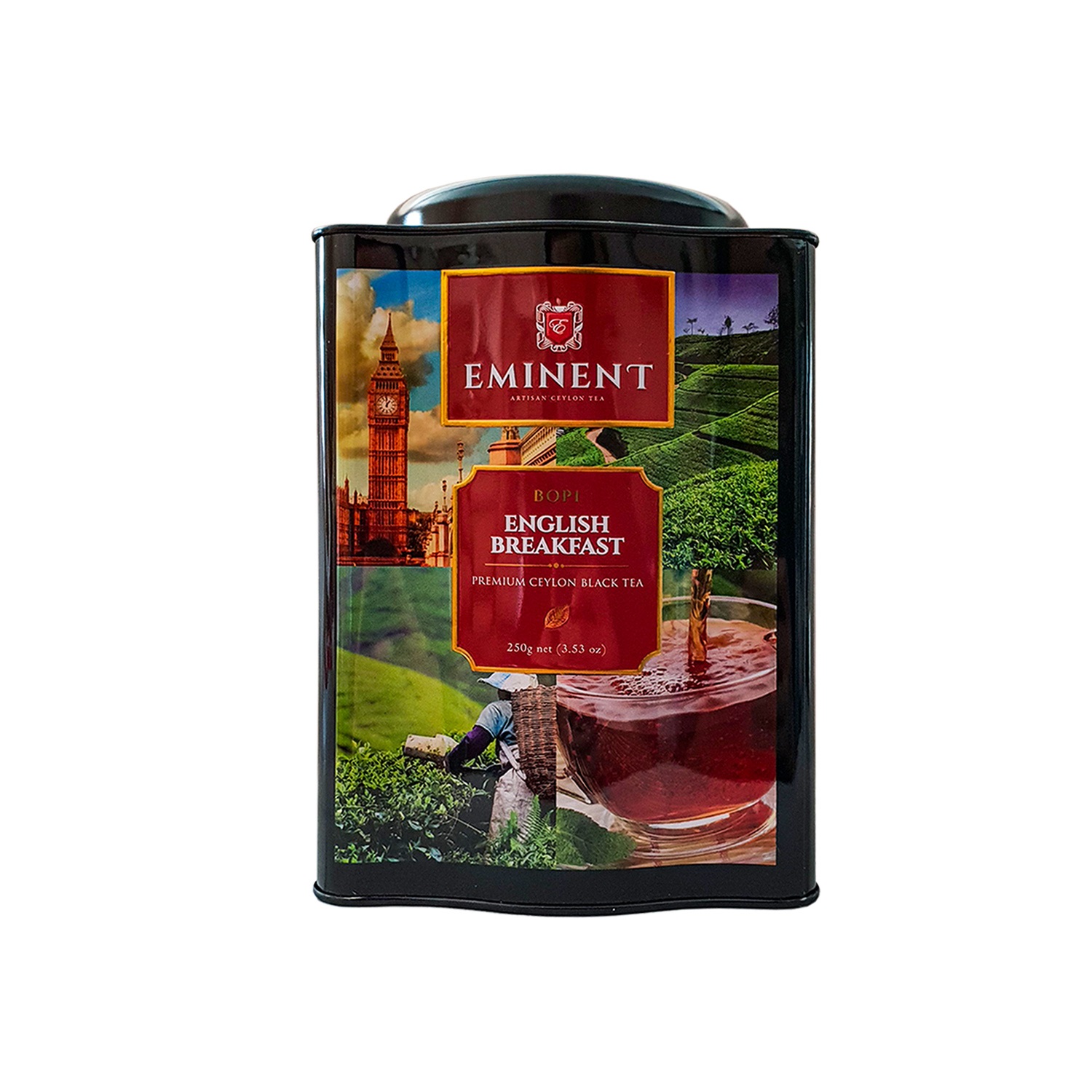 چای سیاه امیننت 250 گرمی (چای سیلان) قوطی فلزی مدل صبحانه انگلیسی Eminent Ceylon English Breakfast Tea