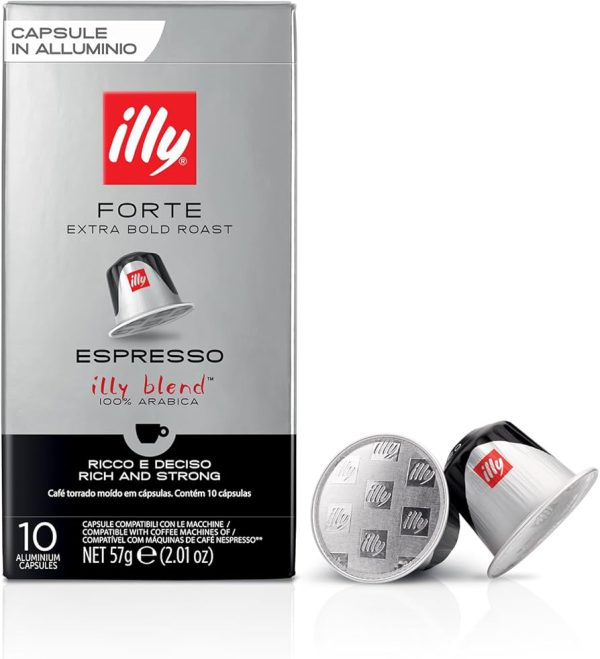 کپسول قهوه ایلی مدل اسپرسو فورته 10 عددی - illy esprsso forte