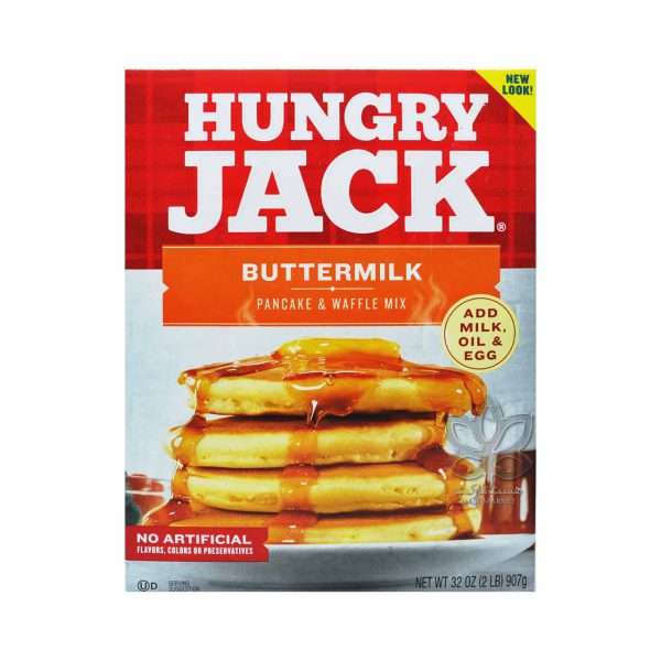 پودر پنکیک هانگری جک شیره و کره 900 گرم - HUNGRY JACK