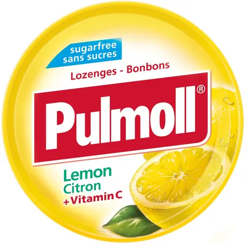 آبنبات بدون شکر پولمول با طعم لیمو 45 گرم - Pulmoll Lemon Citron