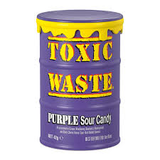 آبنبات خیلی ترش بشکه ای بنفش تاکسیک ویست 42 گرم - Toxic Waste Purple Sour Candy