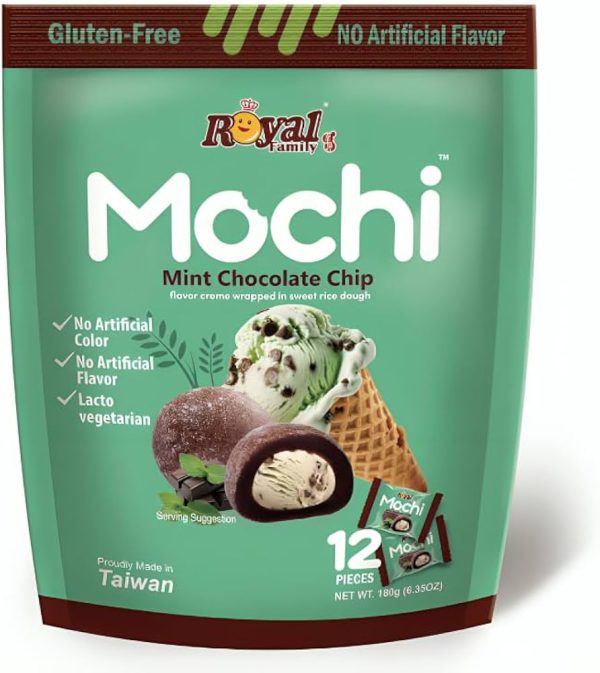 موچی با طعم شکلات چیپسی و نعنا رویال فمیلی 12 تایی - Royal Family Mochi