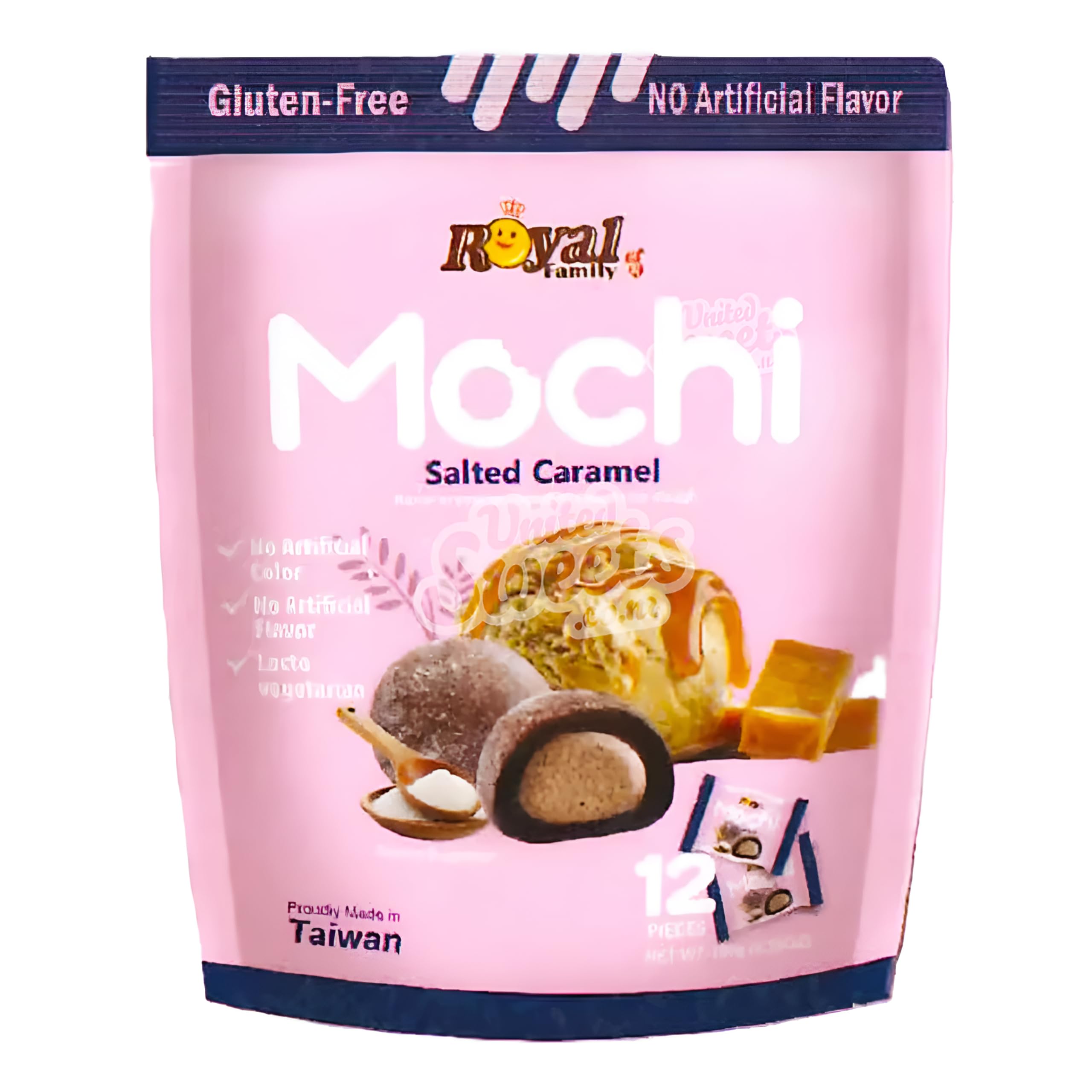 موچی با طعم کارامل نمکی رویال فمیلی 12 تایی - Royal Family Mochi