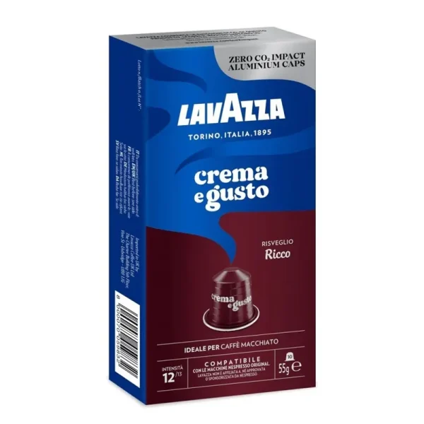 کپسول قهوه لاوازا مدل کرما گوستو ریکو Lavazza Crema e Gusto Ricco