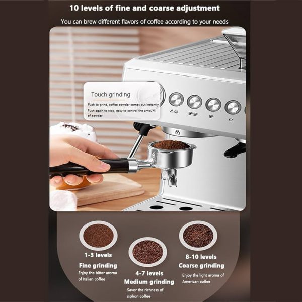 اسپرسو ساز اکسپرسو باریستا نقره ای AM7301 Expresso Barista