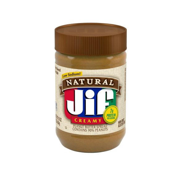 کره بادام زمینی جیف نچرال کم سدیم 454 گرم - Jif Natural Low Sodium
