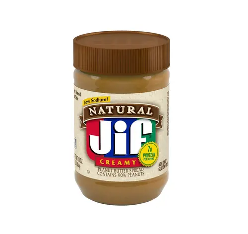 کره بادام زمینی جیف نچرال کم سدیم 454 گرم - Jif Natural Low Sodium