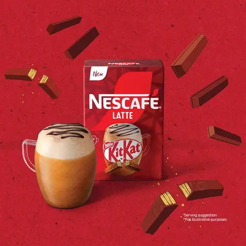 لته نسکافه با طعم شکلات کیت کت پک 7 عددی nescafe kitkat
