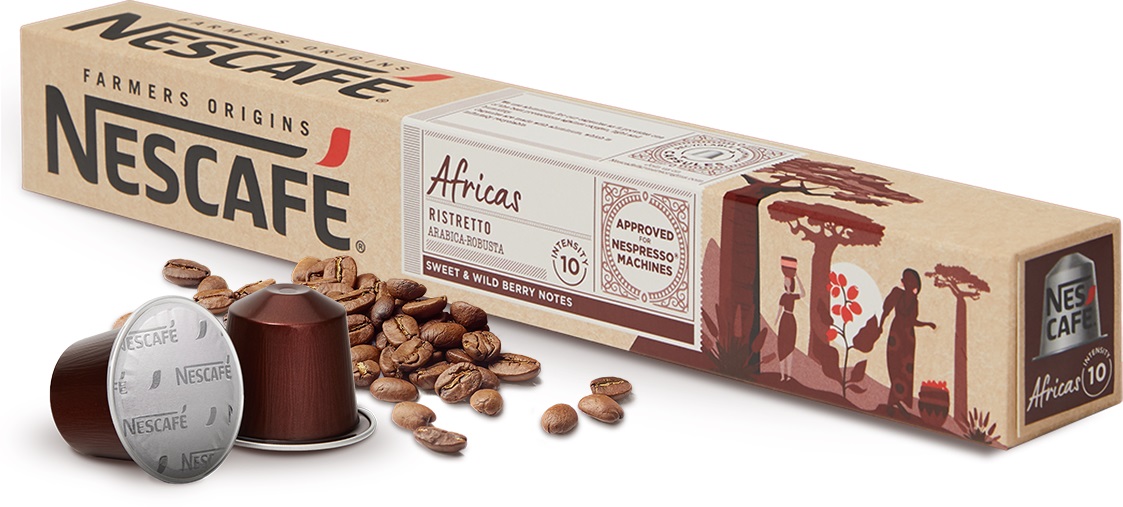 کپسول قهوه نسکافه مدل آفریکن ریسترتو 10 عددی - Nescafe African Ristretto 