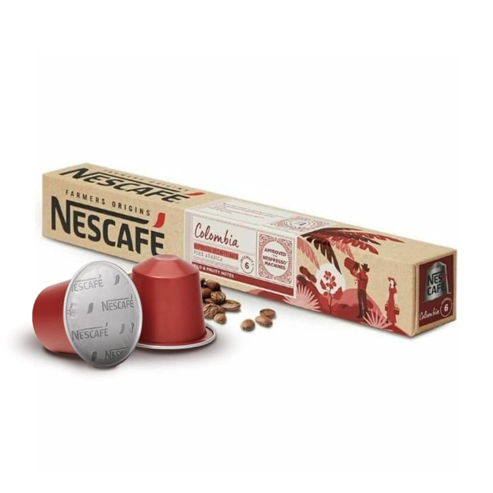 کپسول قهوه نسکافه مدل کلمبیا اسپرسو 10 عددی - Nescafe Colombia Espresso 1 کپسول قهوه نسکافه مدل کلمبیا اسپرسو 10 عددی - Nescafe Colombia Espresso