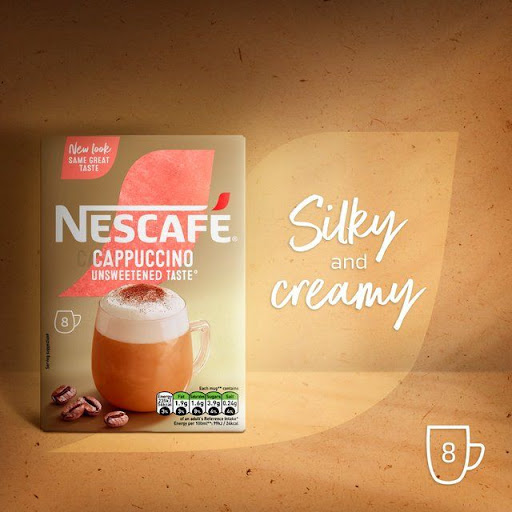 پودر کاپوچینو بدون شکر نسکافه 8 عددی - Nescafe Cappuccino 1 پودر کاپوچینو بدون شکر نسکافه 8 عددی - Nescafe Cappuccino