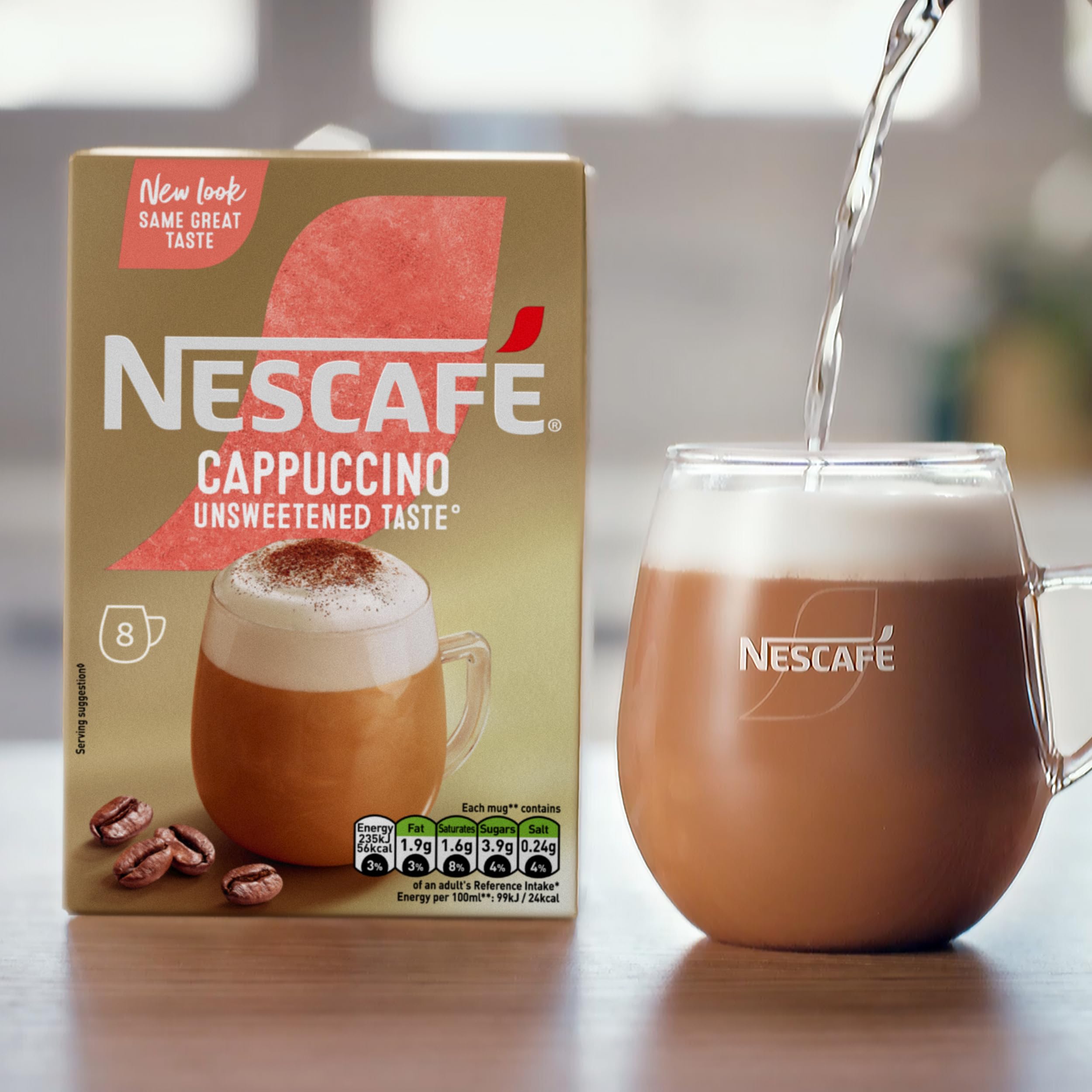 پودر کاپوچینو بدون شکر نسکافه 8 عددی - Nescafe Cappuccino 2 پودر کاپوچینو بدون شکر نسکافه 8 عددی - Nescafe Cappuccino