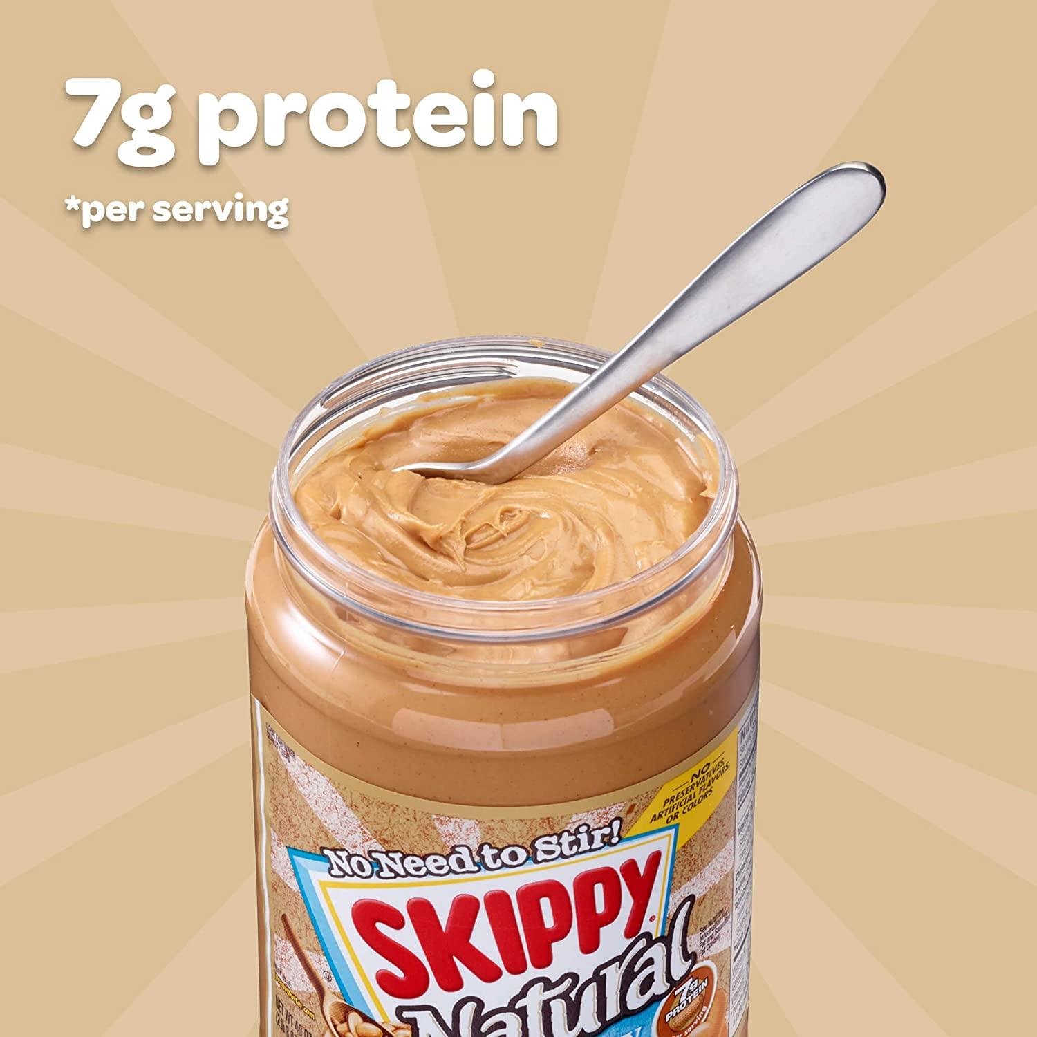 کره بادام زمینی اسکیپی کرمی نچرال 462 گرم - Skippy Natural Creamy