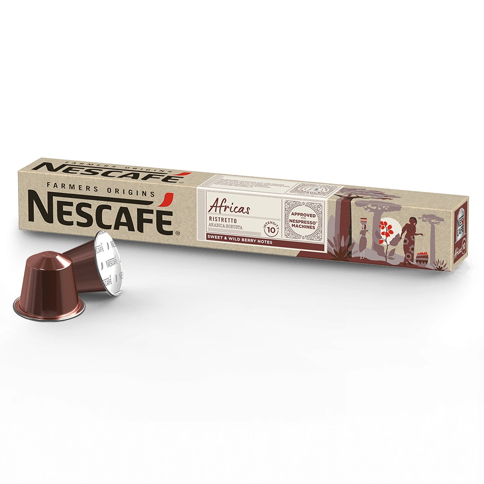 کپسول قهوه نسکافه مدل آفریکن ریسترتو 10 عددی - Nescafe African Ristretto