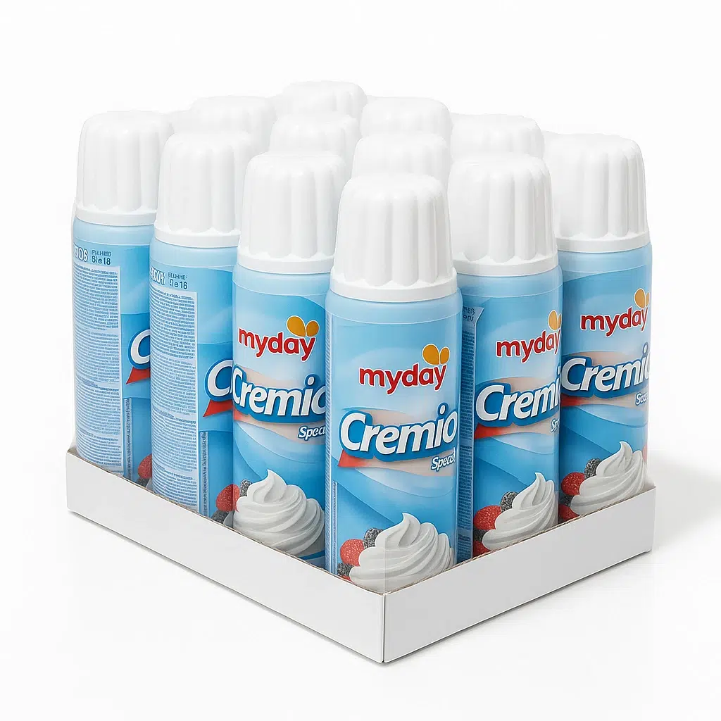 اسپری خامه مای دی 250 گرم - باکس 12 عددی عمده