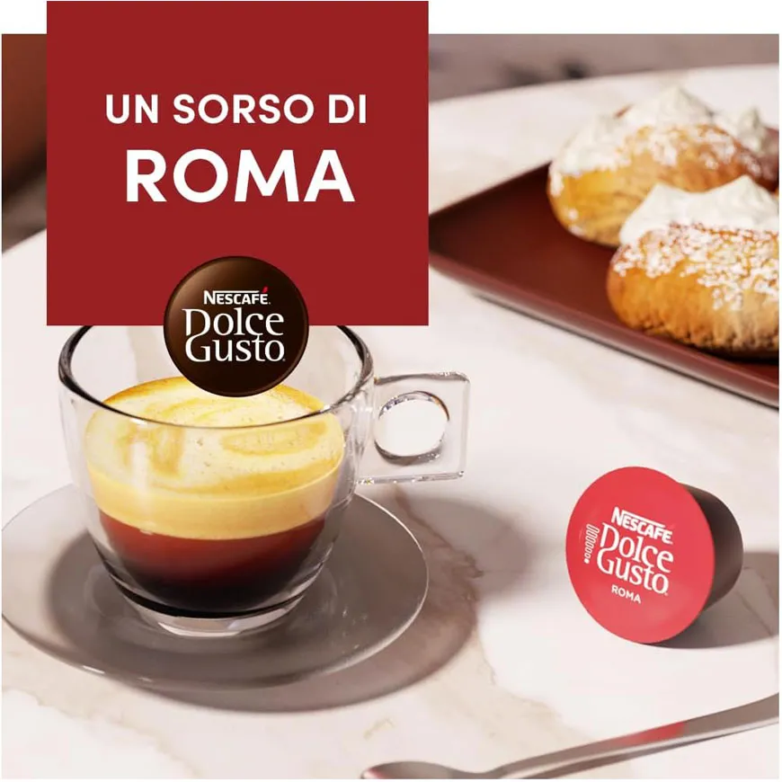 کپسول قهوه دولچه گوستو اسپرسو روما 16 عددی Dolce Gusto Espresso Roma