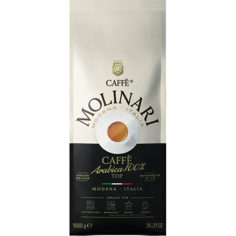 دانه قهوه مولیناری 100 درصد عربیکا 1 کیلوگرم - Molinari Caffe Arabica