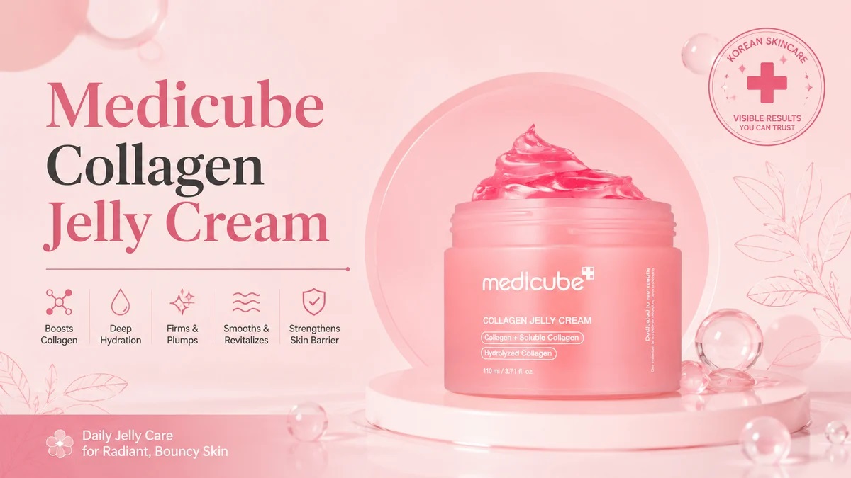 ژل کرم کلاژن مدی کیوب | Medicube Collagen Jelly Cream (حجم 110 میلی لیتر)