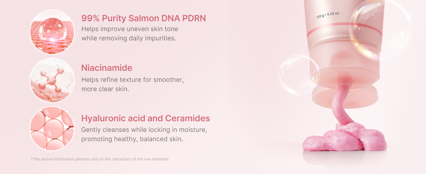 فوم شوینده PDRN و نیاسینامید مدی کیوب Medicube PDRN Pink Niacinamide Whip Cleanser