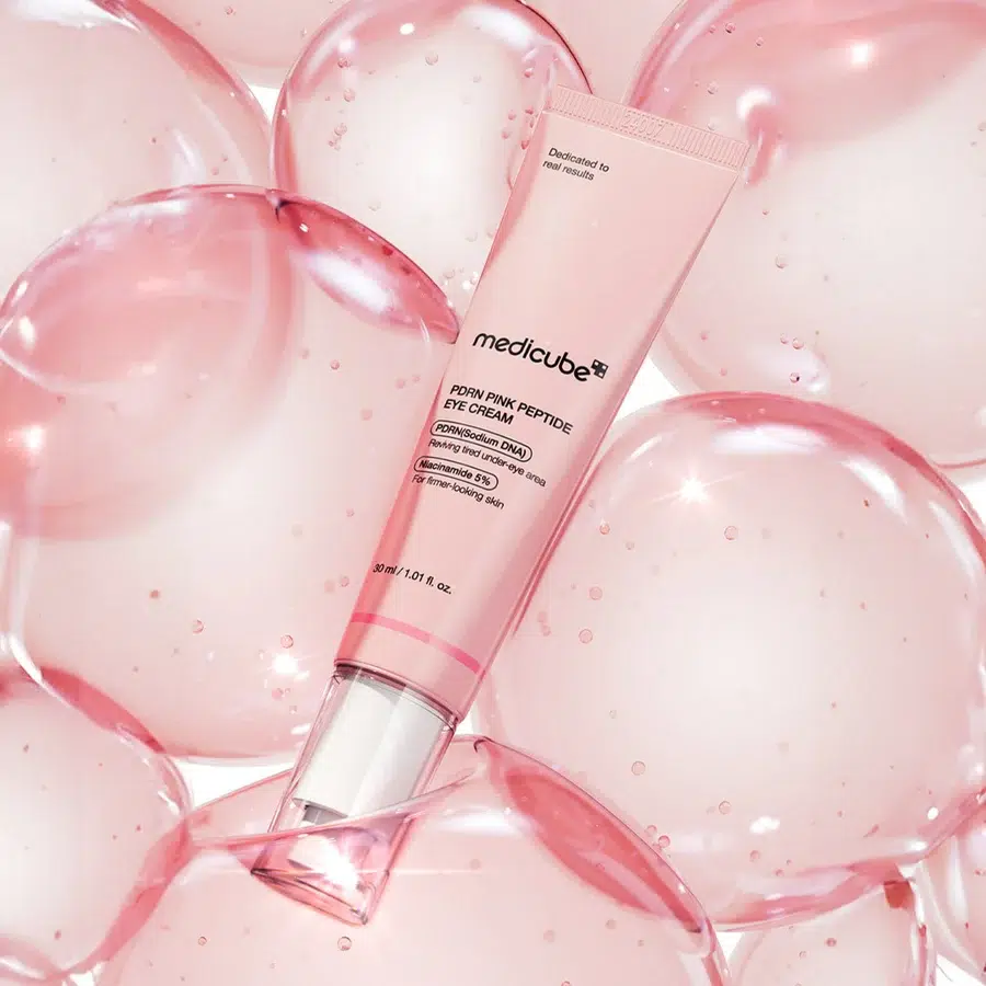 کرم دور چشم PDRN و پپتاید صورتی مدی کیوب | Medicube PDRN Pink Peptide Eye Cream