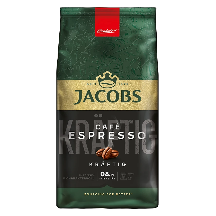 دانه قهوه جاکوبز کافه اسپرسو ۱ کیلوگرم | Jacobs Cafe Espresso Kraftig