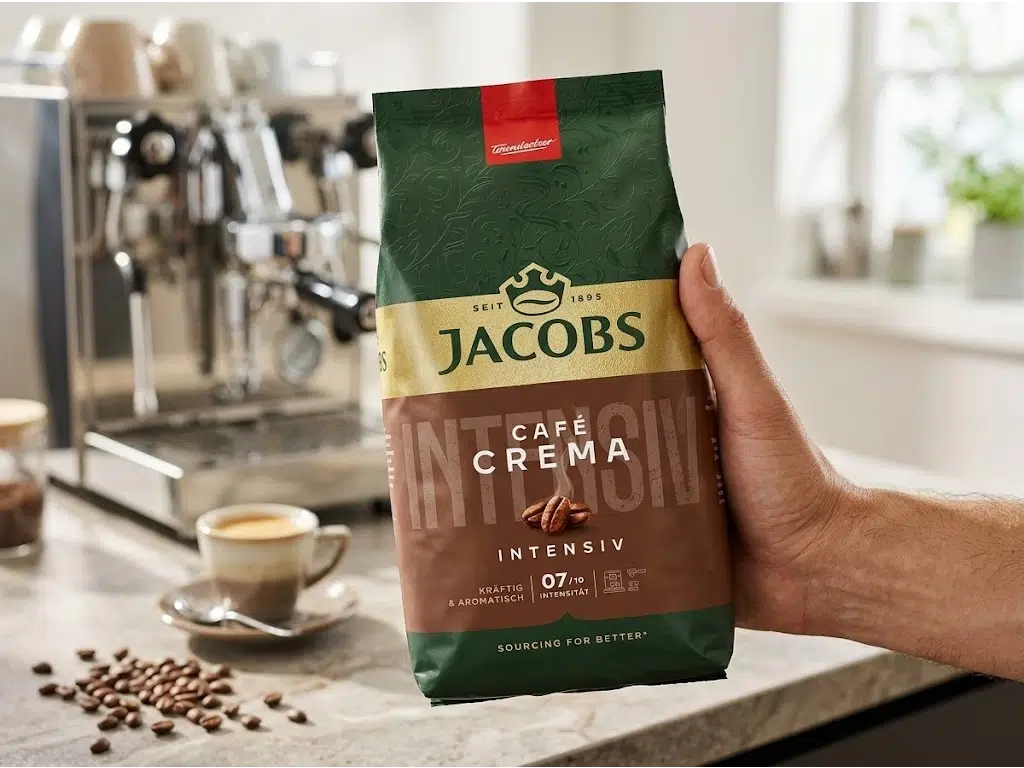 دانه قهوه جاکوبز کافه کرما اینتنسیو ۱ کیلوگرم | Jacobs Cafe Crema Intensiv