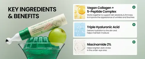 سرم دور چشم کلاژن اکسیس وای جوانساز و روشن کننده | AXIS-Y Vegan Collagen Eye Serum ( حجم ۱۰ میلی لیتر) اورجینال