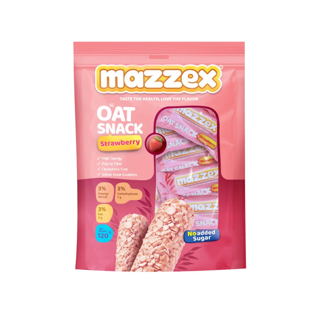 شکلات غلات اوت چوکو بدون شکر توت فرنگی مازکس 120 گرم - Mazzex