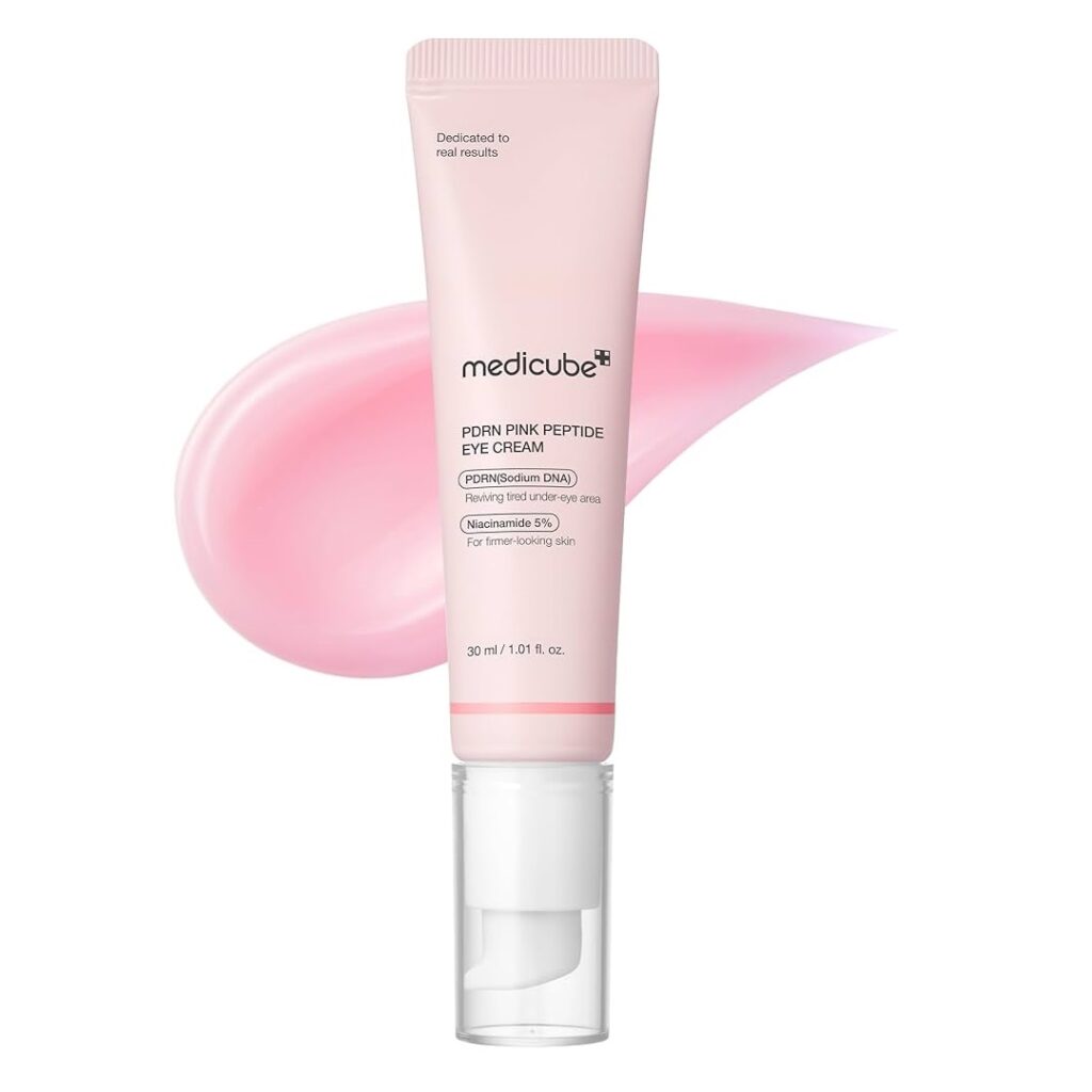 کرم دور چشم PDRN و پپتاید مدی کیوب جوانساز و روشن کننده | Medicube PDRN Pink Peptide Eye Cream (حجم 30 میلی لیتر)