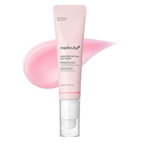 کرم دور چشم PDRN و پپتاید مدی کیوب جوانساز و روشن کننده | Medicube PDRN Pink Peptide Eye Cream (حجم 30 میلی لیتر)