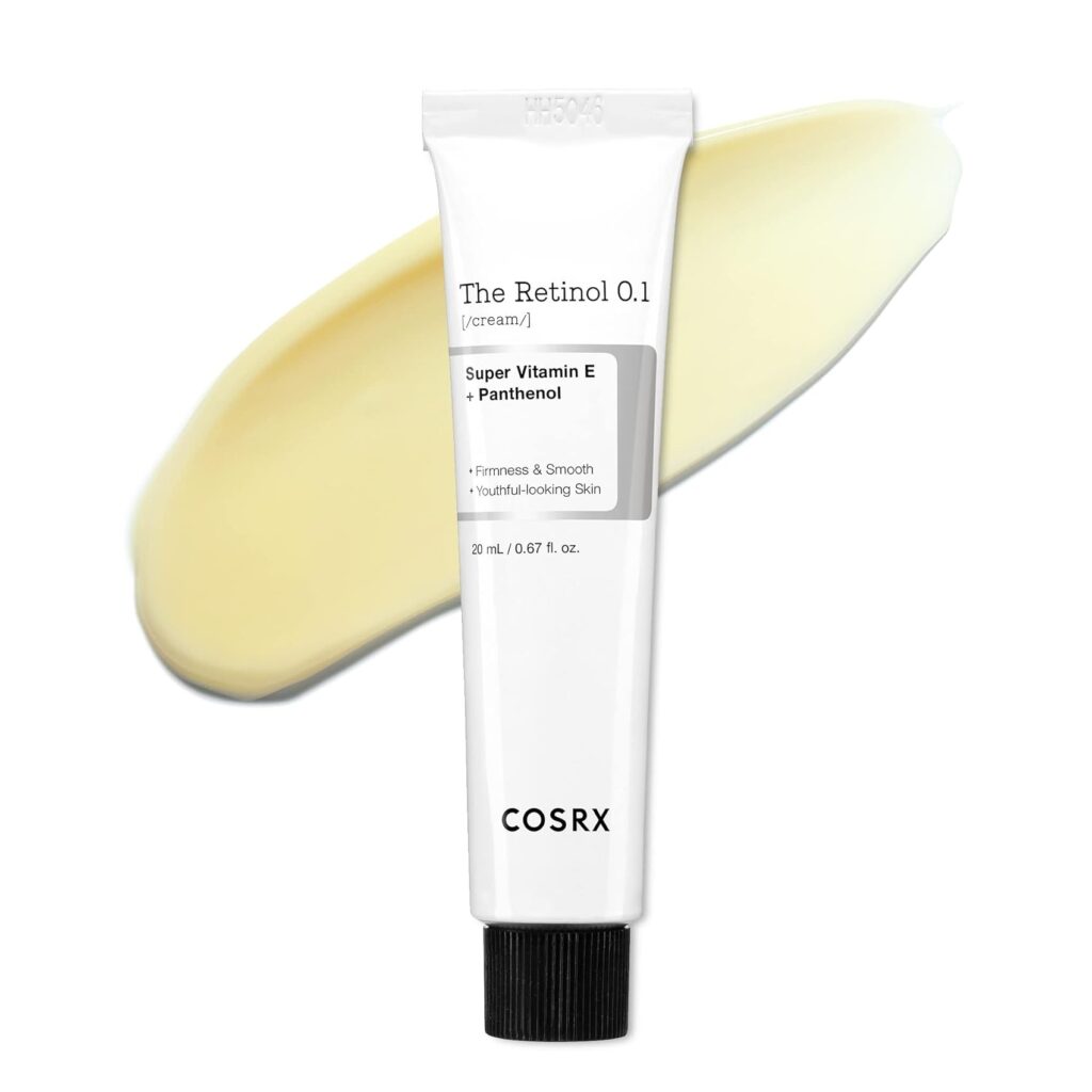کرم رتینول 0.1% کوزارکس اصل (ضد چروک و جوانساز پوست) با پانتنول و سوپر ویتامین E | COSRX The Retinol 0.1% Cream (حجم 20 میلی‌لیتر)