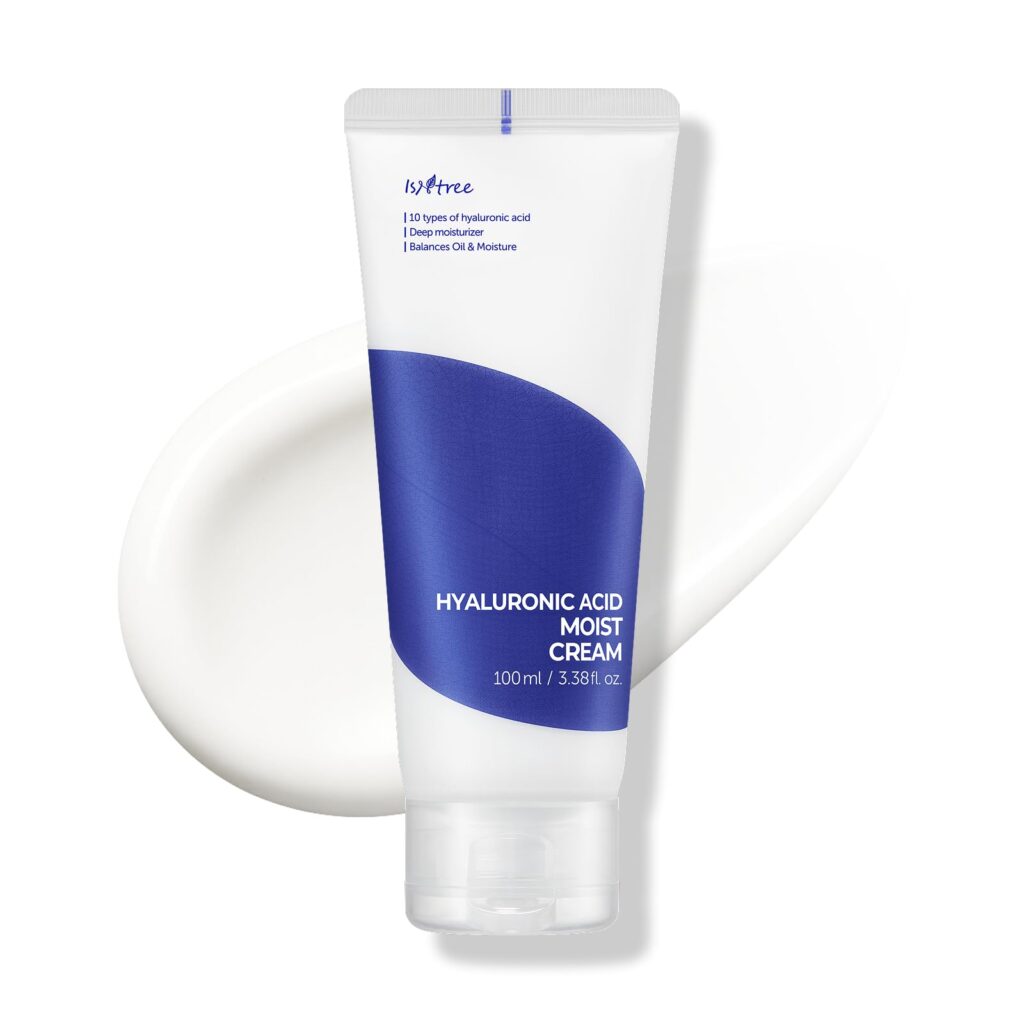 کرم مرطوب کننده و آبرسان هیالورونیک اسید ایزنتری | Isntree Hyaluronic Acid Moist Cream (حجم ۱۰۰ میلی‌لیتر )