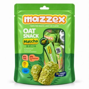 شکلات غلات اوت چوکو ماچا مازکس 120 گرم بدون شکر افزوده - Mazzex