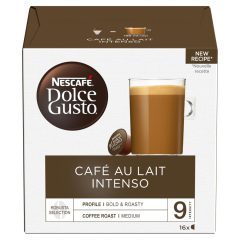 کپسول قهوه دولچه گوستو کافه اوله اینتنسو 16 عددی Dolce Gusto Cafe` Au Lait Intenso