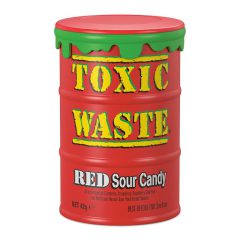 آبنبات خیلی ترش بشکه ای قرمز تاکسیک ویست 42 گرم - Toxic Waste Red Sour Candy