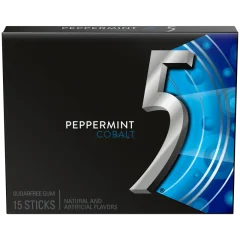 آدامس فایو آبی نعنا یخی 1 بسته 15 عددی - Five Spearmint Cobalt