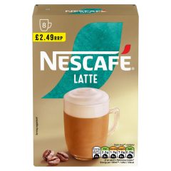 پودر قهوه فوری لاته نسکافه 8 عددی - nescafe Latte